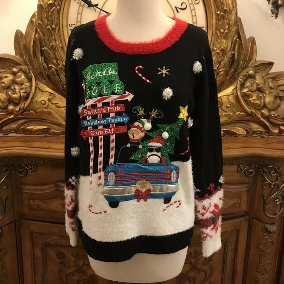 embellished holiday sweaters